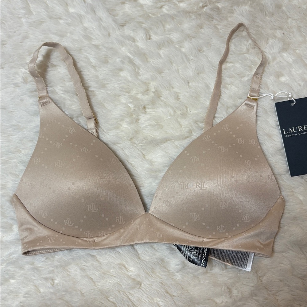 Lauren Ralph Lauren Light Beige Wireless T Shirt Bra 32C